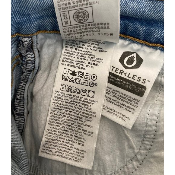 *Levi's Wedgie Button Bly Denim Jeans Womens Size 25 Light Wash Cotton Casual - Picture 10 of 11